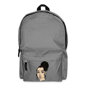 Porträtstil Bun Nasepiercing - Rucksack - Mittelgrau - Vorne