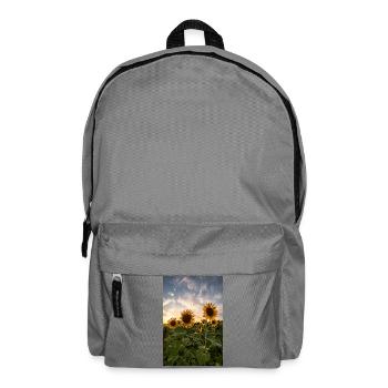 Sunflowers at sunset - Backpack - elephant grey - Front