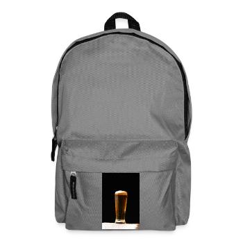 Bierglas Abendlicht - Rucksack - Mittelgrau - Vorne