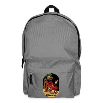 Chillischote Strandurlaub - Rucksack - Mittelgrau - Vorne