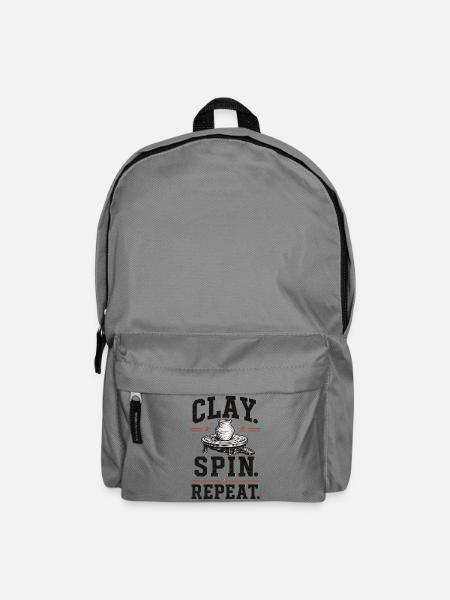 Clay Spin Repeat Keramik Shirt - Rucksack - Mittelgrau