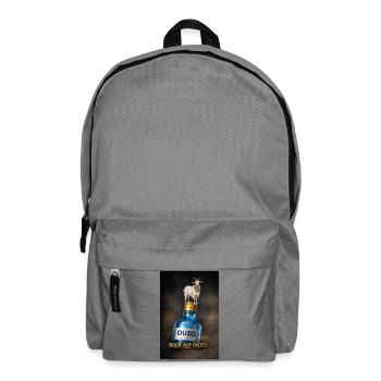 Bock auf Ouzo - Rucksack - Mittelgrau - Vorne