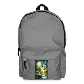 Hurler à la Lune Chien Mème d’Alaska - Sac à dos - gris éléphant - Devant
