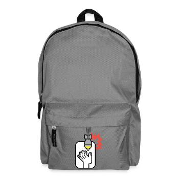 Hand mit Bombenzünder Graphic - Rucksack - Mittelgrau - Vorne