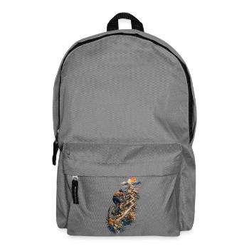 Floral mountain bike ascent - Backpack - elephant grey - Front
