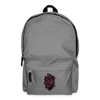 Neon Monstera – Dark Botanical Jungle Design - Rucksack - Mittelgrau - Vorne