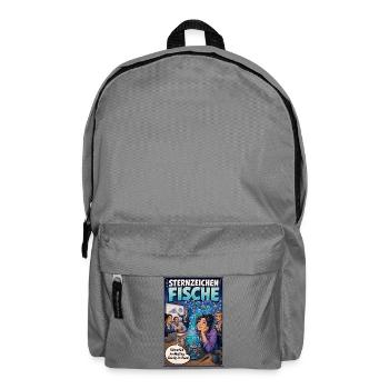 Sternzeichen Fische: Im Meeting, geistig im Ozean - Rucksack - Mittelgrau - Vorne