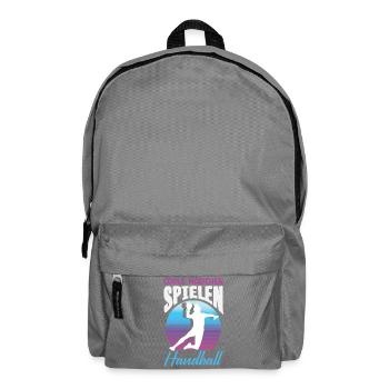 Handball Handballer Handball Trainer Fan Geschenk - Rucksack - Mittelgrau - Vorne