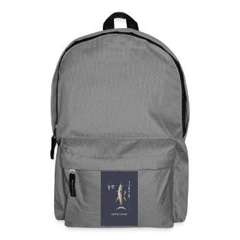 Hooked on the Moment – Angel Poster - Rucksack - Mittelgrau - Vorne