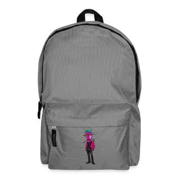 Psychedelischer Anzugheld Neon - Rucksack - Mittelgrau - Vorne
