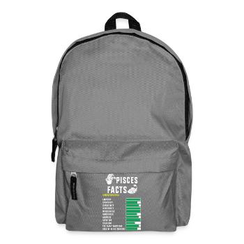 Sternzeichen Fische - Rucksack - Mittelgrau - Vorne
