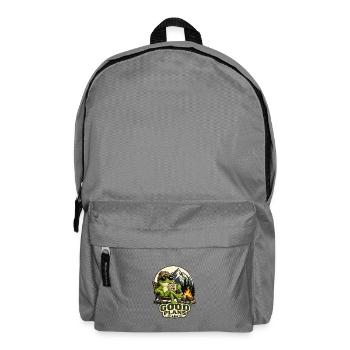 Guter Plan am Lagerfeuer Frosch - Rucksack - Mittelgrau - Vorne