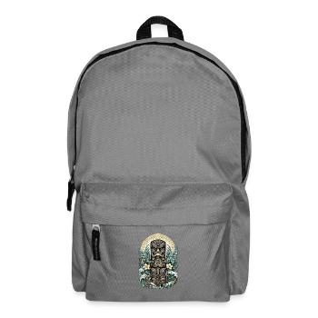 Tiki-Beschützer – Geist des Pazifiks - Rucksack - Mittelgrau - Vorne