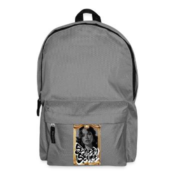 Samoanisches Seelengraffiti-Porträt - Rucksack - Mittelgrau - Vorne