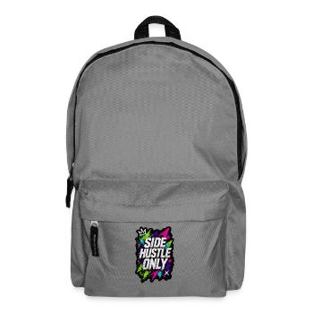 Side hustle - urban graffiti style - Backpack - elephant grey - Front