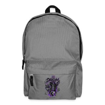DAKUM Demonic Wolf in the Glow of Night - Backpack - elephant grey - Front