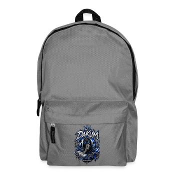 DAKUM Streetwear Skull Motif - Backpack - elephant grey - Front