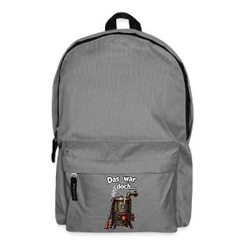 Das war doch... ein Schuss in den Ofen - Rucksack - Mittelgrau - Vorne