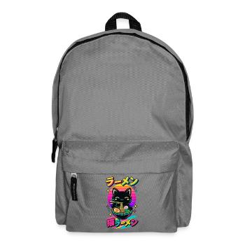 Kawaii Katzen Ramen Anime - Rucksack - Mittelgrau - Vorne