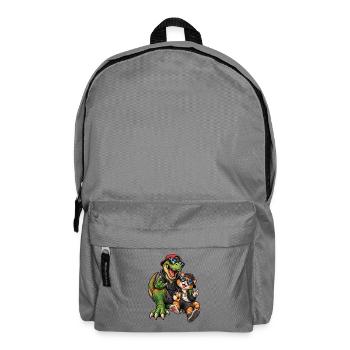 Dino & Chat : Duo lunettes de soleil - Sac à dos - gris éléphant - Devant