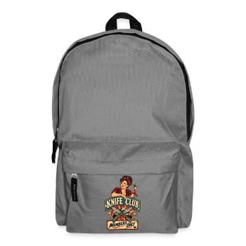 Klinge Club – Members only retro signet - Backpack - elephant grey - Front
