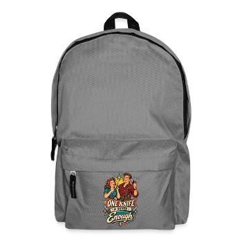 A knife is never enough - Backpack - elephant grey - Front