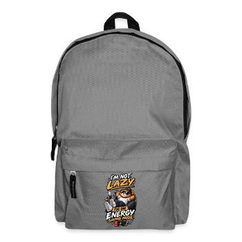 I'm Not Lazy – Energy Saving Mode - Backpack - elephant grey - Front