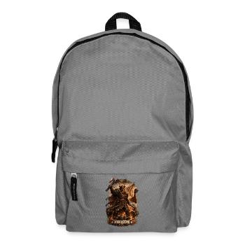 Ferocious Viking Warrior in Firelit Banner - Backpack - elephant grey - Front