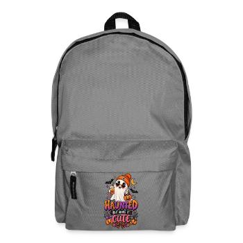 Haunted But Make It Cute Halloween - Backpack - elephant grey - Front
