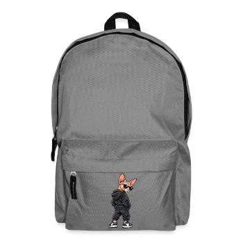 Cooler Gangster Sphinx Katze Streetwear - Rucksack - Mittelgrau - Vorne