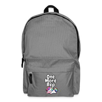 One More Rep Unicorn Gym - Rucksack - Mittelgrau - Vorne