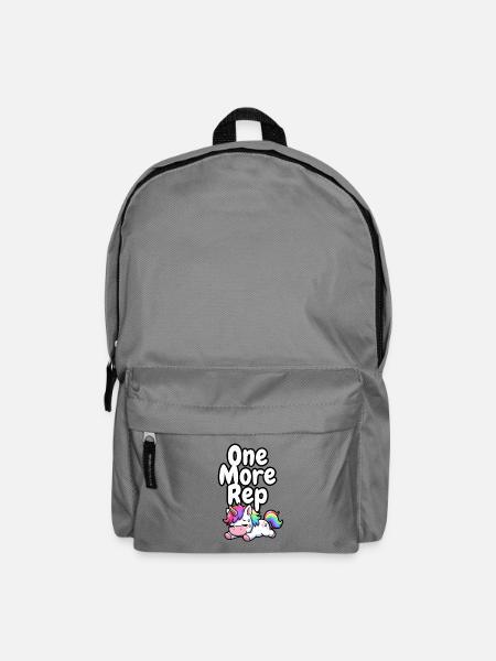 One More Rep Unicorn Gym - Rucksack - Mittelgrau