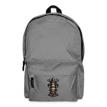 Viking Skull Warband - Backpack - elephant grey - Front