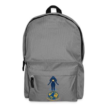 Rooted in the Earth Connected to All Life - Rucksack - Mittelgrau - Vorne