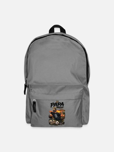 Papa Grillmeister Abendstimmung - Rucksack - Mittelgrau