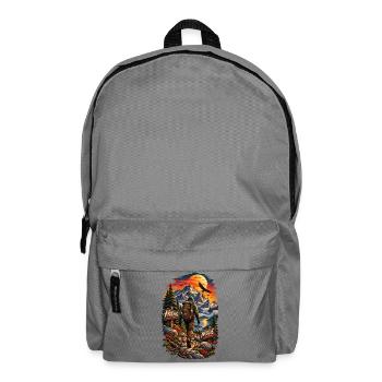 Hiking Mode Backcountry Trek Vintage T-Shirt - Rucksack - Mittelgrau - Vorne