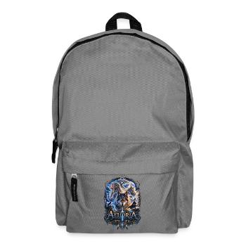 Der letzte Atem von Aeloria Fantasy Wolf - Rucksack - Mittelgrau - Vorne