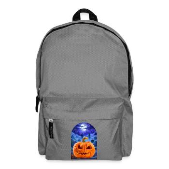 Halloween Pumpkin - Rucksack - Mittelgrau - Vorne