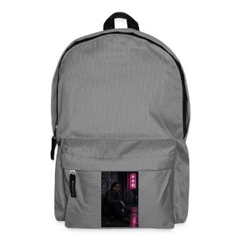 Unzensierter Blick vom Leipziger Asphalt - Rucksack - Mittelgrau - Vorne