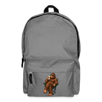 Bigfoot mit Latte Macchiato - Rucksack - Mittelgrau - Vorne