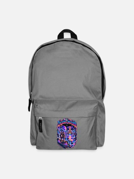 FLÜSSIGES UNIVERSUM | Neon Horizonte - Rucksack - Mittelgrau