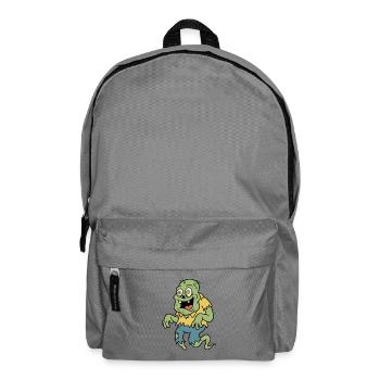 Retro-Cartoon-Zombie-Geist mit wirbelnden Augen - Rucksack - Mittelgrau - Vorne