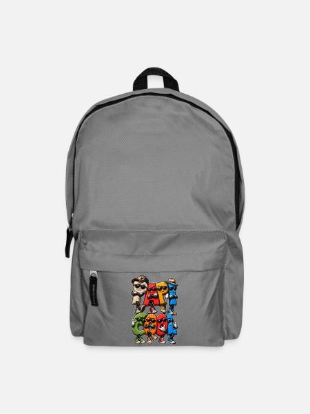 Cooler Opa – lustige Buchstaben - Rucksack - Mittelgrau