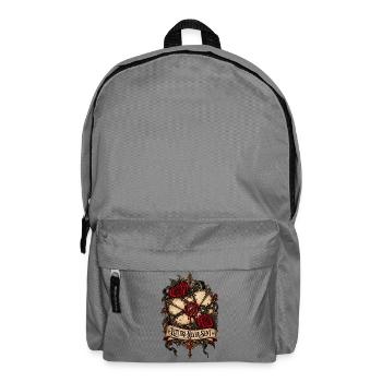 Nie verschickte Briefe: Gothic Rose Siegel - Rucksack - Mittelgrau - Vorne