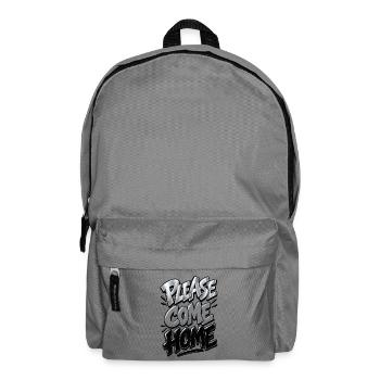 Please como home - Rucksack - Mittelgrau - Vorne