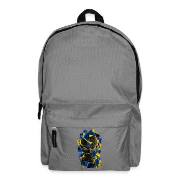 Balaclava_gul_blaa - Rucksack - Mittelgrau - Vorne