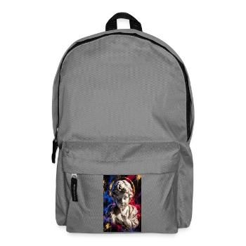 Cherubische Graffiti-Statue - Rucksack - Mittelgrau - Vorne