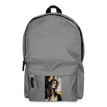 Gute Dinge brauchen Zeit Porträt - Rucksack - Mittelgrau - Vorne