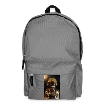 Goldene Shush-Cherub-Büste - Rucksack - Mittelgrau - Vorne