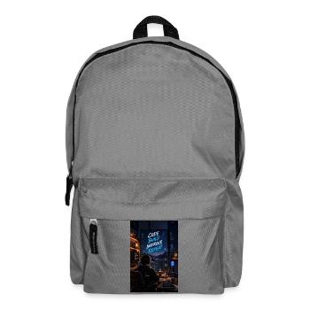 Code Build Improve Repeat Night Dev Studio - Rucksack - Mittelgrau - Vorne